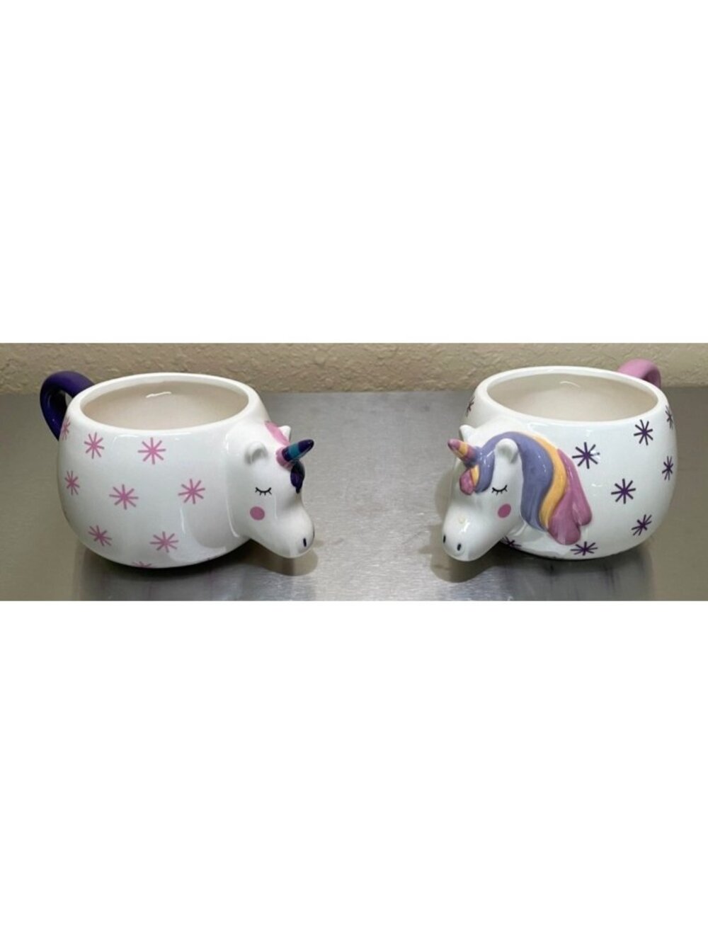 Unicorn Ceramic 3D Mug Coffee Tea Cocoa Chocolate Whimsical Planter 18 oz Mug - Picture 14 of 16